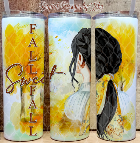 FALL SWEET FALL (3 Designs~ Blonde, Brunette ~ Dark & Light Skin)