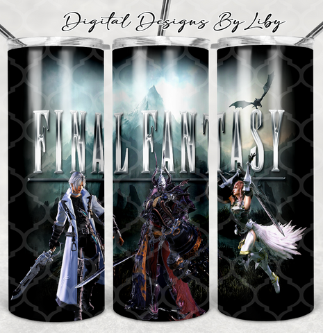 FINAL FANTASY 20oz SKINNY TUMBLER