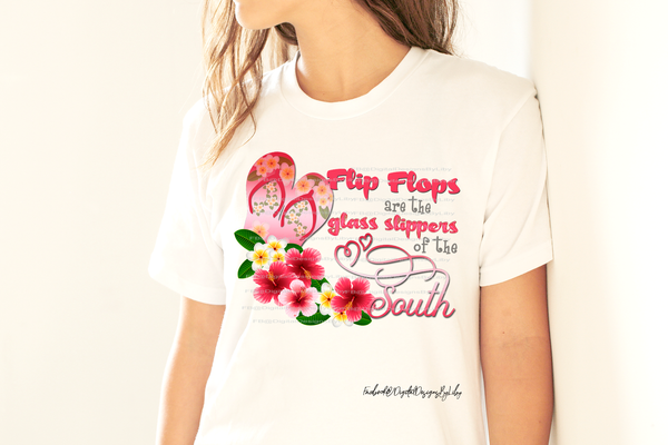 Flip Flops are Glass Slippers T-Shirt, Mug & Coaster Designs