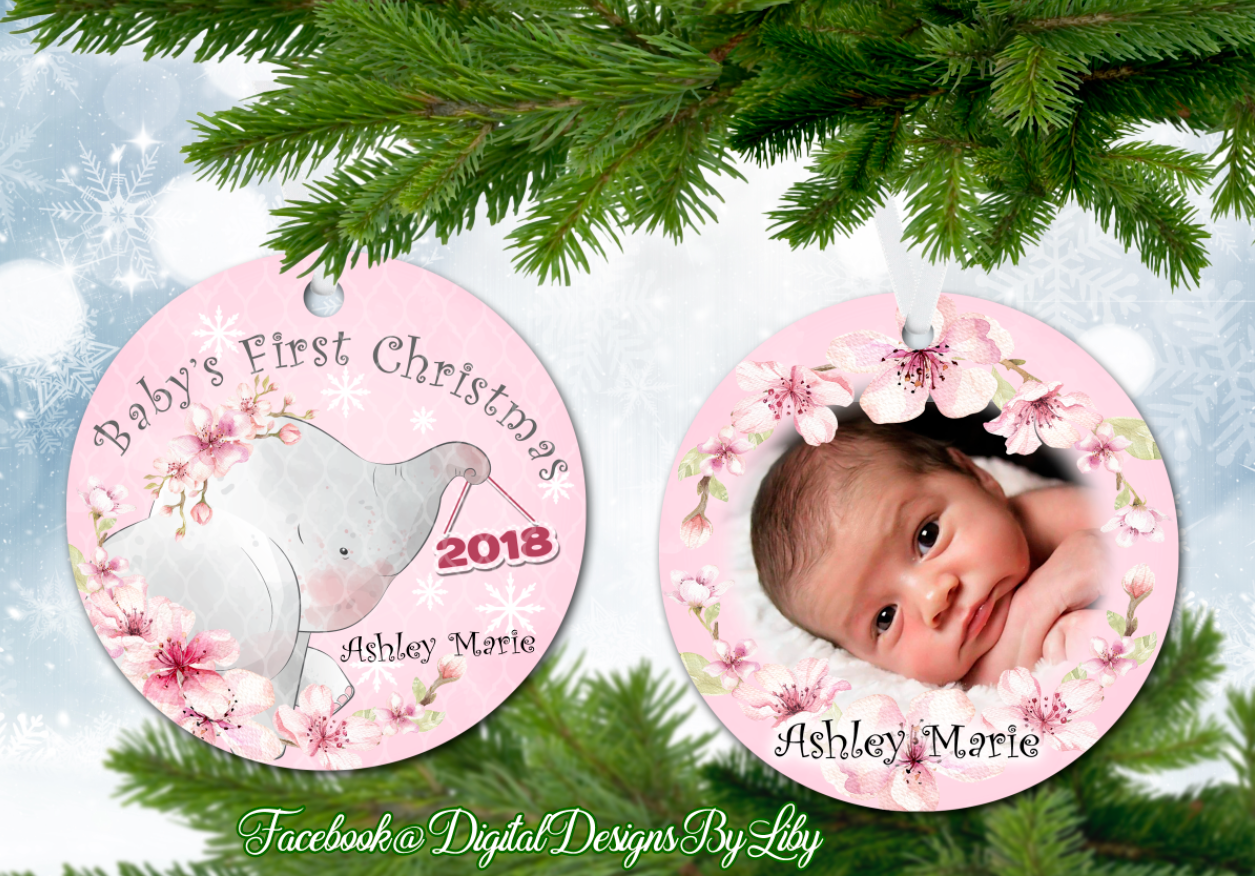 Baby's first 2024 christmas 2018 ornament