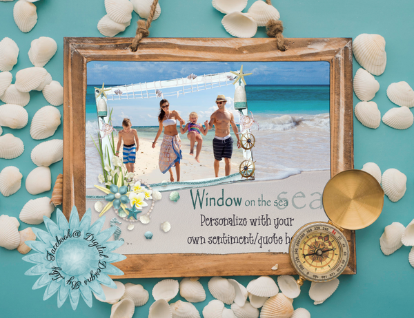 WINDOW ON THE SEA (Photo & Mouse Template)