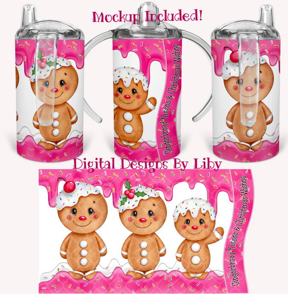 GINGERBREAD KISSES SIPPY CUP