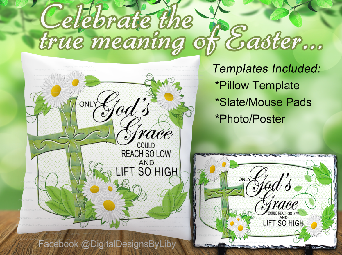 God's Grace Pillow/Slate/Photo Bundle