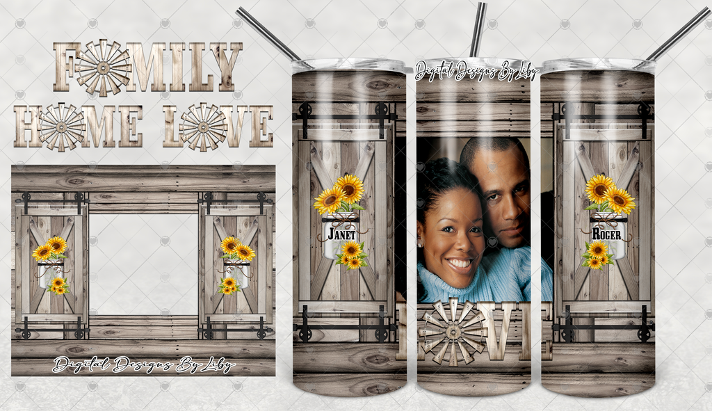 HOME GREY Photo Panels, Pillows & 20oz Skinny Tumbler PNG Templates