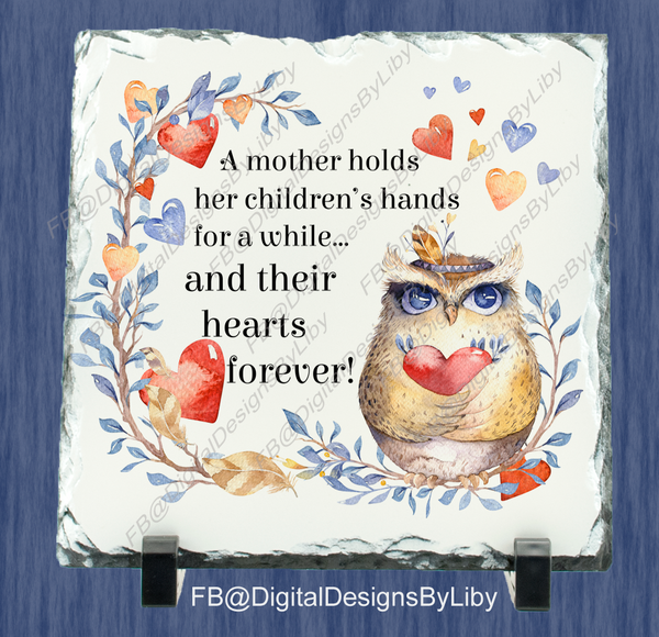 Heart Forever Mother’s Pillow-Slate-Photo Bundle