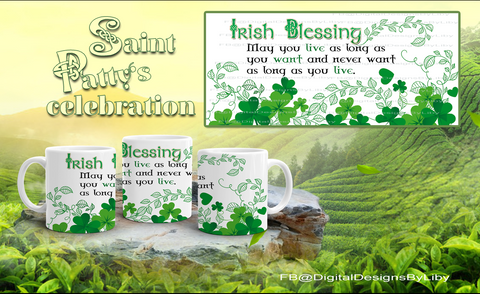 Irish Blessing Mug Template