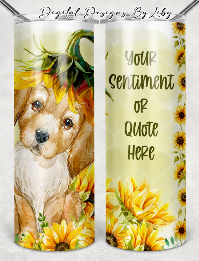 SUNFLOWER LABRADOR MEGA BUNDLE (Skinny Tumbler, Mug, Door Mat, Garden Flag, Door Sign & More)