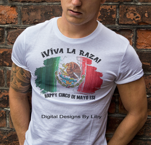 VIVA LA RAZA CINCO DE MAYO 12x12 FLEXIBLE DESIGN