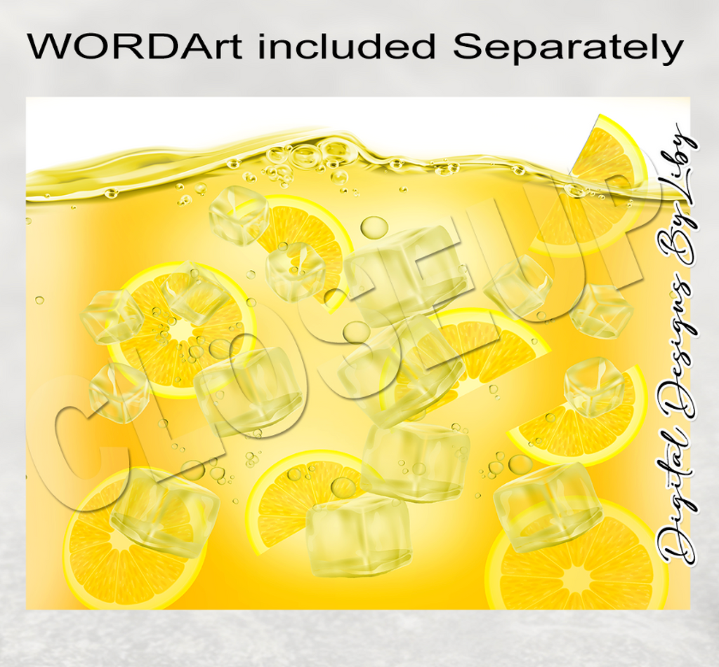 Cocktails LEMONADE SPRITZ 20oz Skinny & 12oz Wine Tumblers