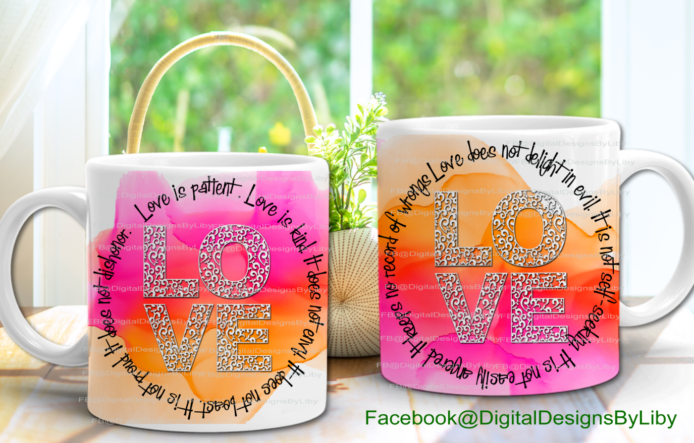LOVE IS PATIENT, LOVE IS KIND Mug Design