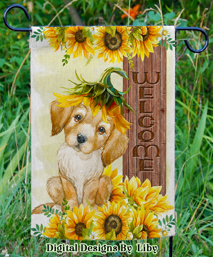 SUNFLOWER LABRADOR MEGA BUNDLE (Skinny Tumbler, Mug, Door Mat, Garden Flag, Door Sign & More)