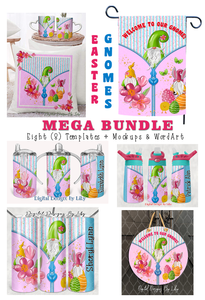 EASTER GNOMES MEGA BUNDLE (Flag, Door Sign, Pillow, Mug, Skinny, Flip Top & Sippy Tumblers