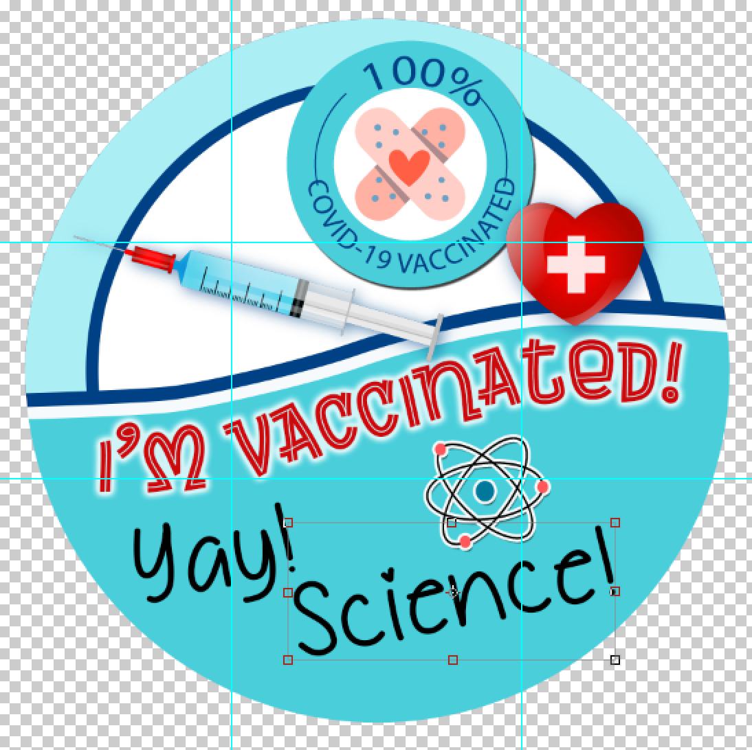 VACCINATED SIGN-STICKER