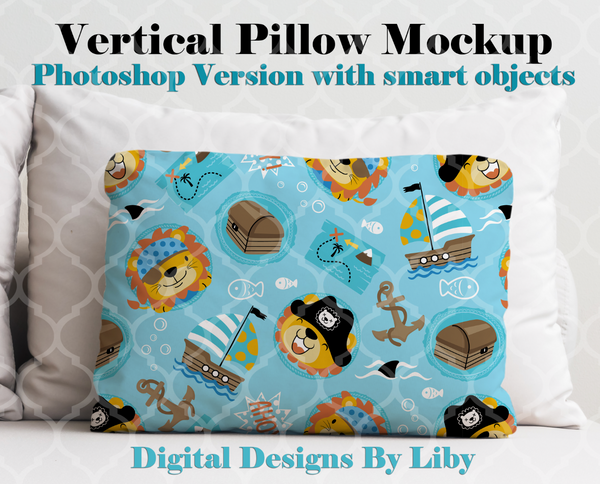 VERTICAL PILLOW MOCKUP (Photoshop Version Only)