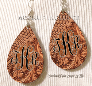 MONOGRAM SWIRL LEATHER (2 Designs)