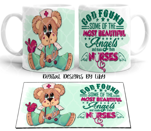 MOST BEAUTIFUL NURSE Skinny Tumbler & Mug Designs