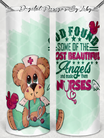 MOST BEAUTIFUL NURSE Skinny Tumbler & Mug Designs