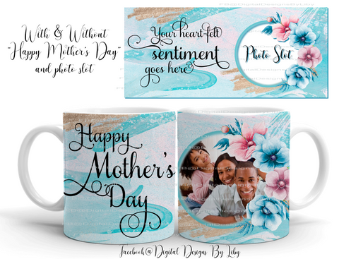 SIMPLY MOM (Mug Design w optional Photo Slot & WordArt)