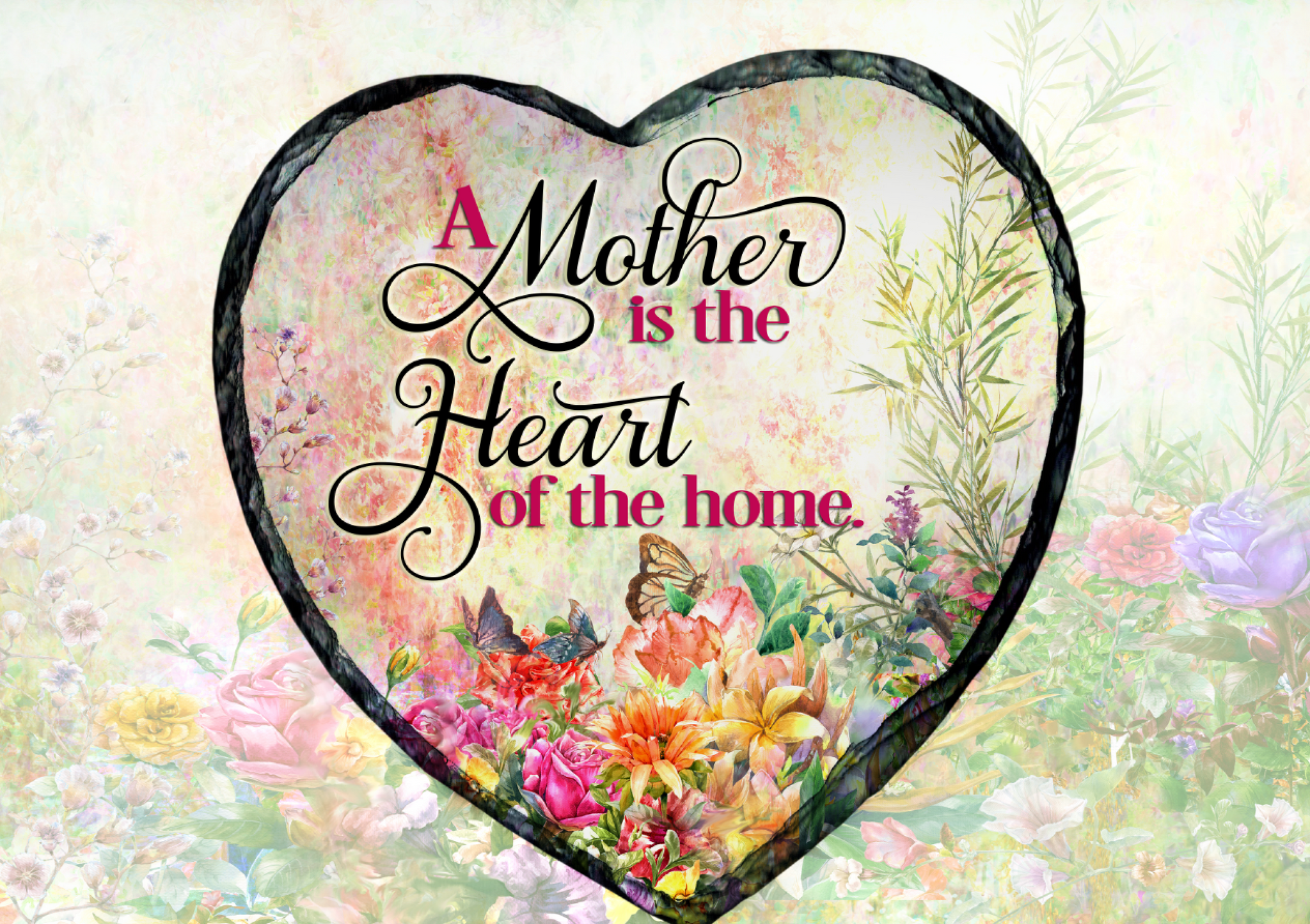 MOTHER'S DAY HEART SLATE