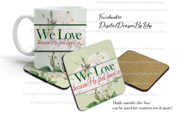 FLORAL LOVE (Mug & Pillow/Photo Designs+WordArt)