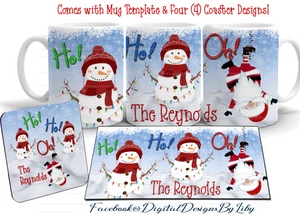 HO HO OH! MEGA BUNDLE (Mug, Coasters & Ornament Designs)