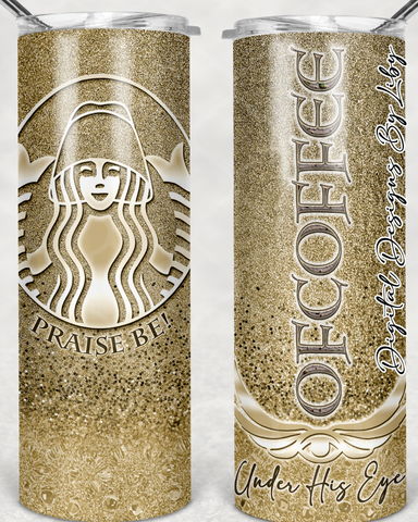 OFCOFFEE Classic Sand 20oz SKINNY TUMBLER (WordArt Included Separately)