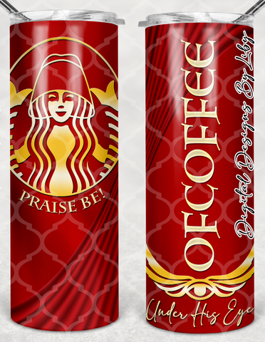 OFCOFFEE Red Velvet 20oz SKINNY TUMBLER (WordArt Included Separately)