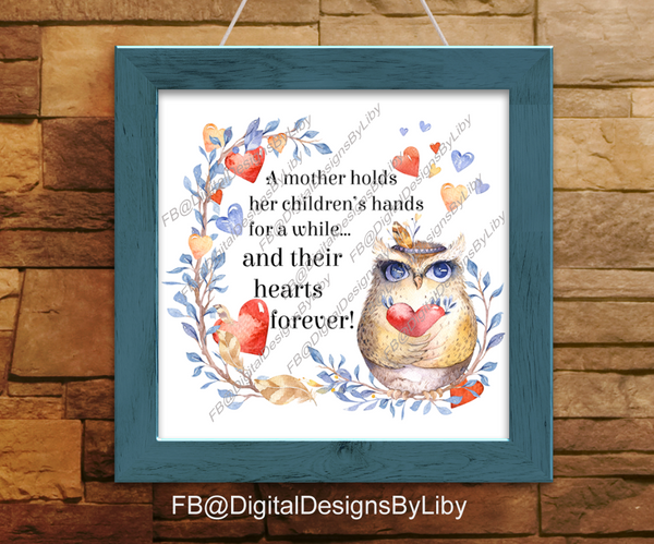 Heart Forever Mother’s Pillow-Slate-Photo Bundle