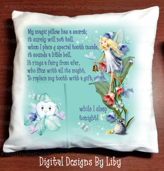 TOOTH FAIRY FLORAL PILLOW & POUCH DESIGNS