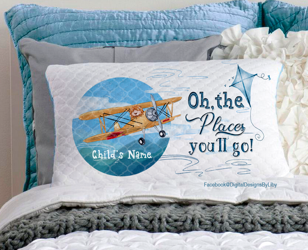 OH, THE PLACES YOU'LL GO!  (Pillow &  T-Shirt Designs)