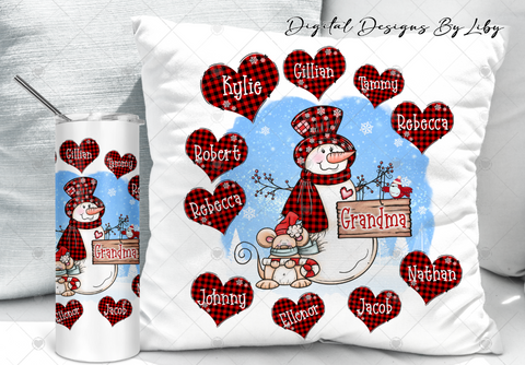 GRANDMA'S CHRISTMAS HEARTS Flex-Design