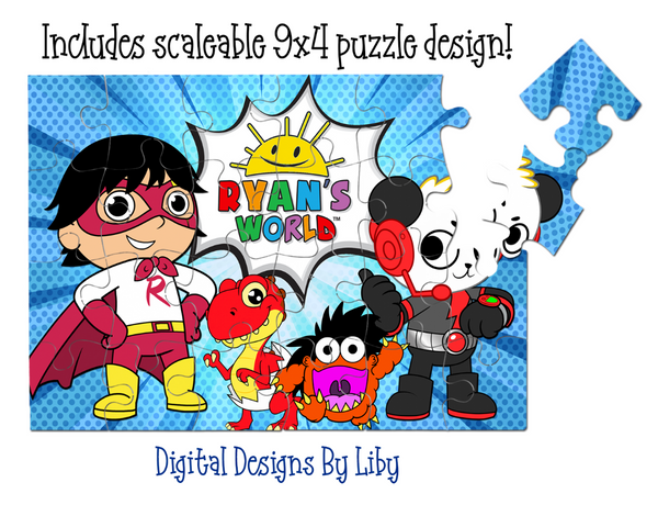 RYAN'S WORLD SIPPY & Kid's FLIP TOP Tumblers + Bonus Puzzle!