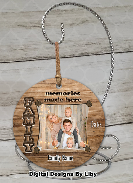 FAMILY MEMORIES MEGA BUNDLE (Mug, 4 Ornament Templates + 4 Mockups)