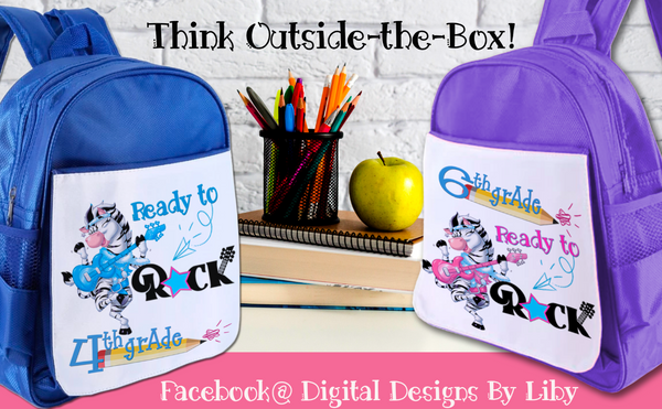 READY TO ROCK SCHOOL! (2 Tee Designs+WordArt)