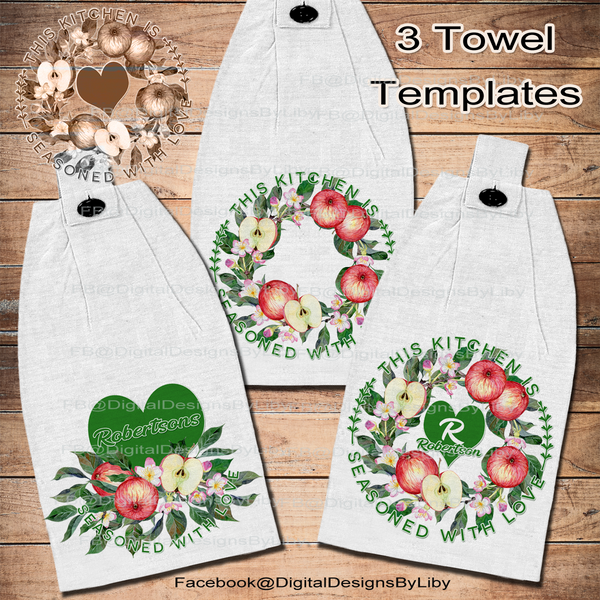 Seasoned With Love Towel Set (3 Templates)