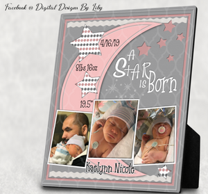 A STAR IS BORN! BABY GIRL Announcement Bundle