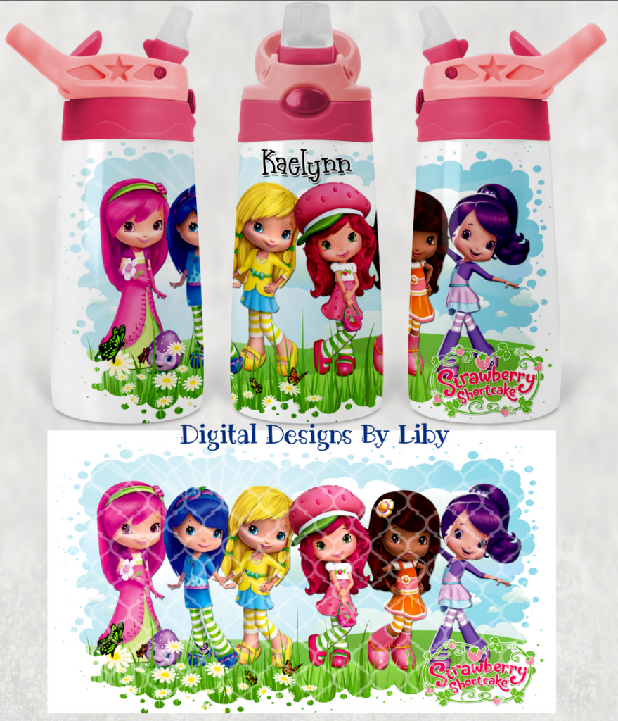 STRAWBERRY GIRL & FRIENDS KID'S FLIP TOP & SIPPY CUPS