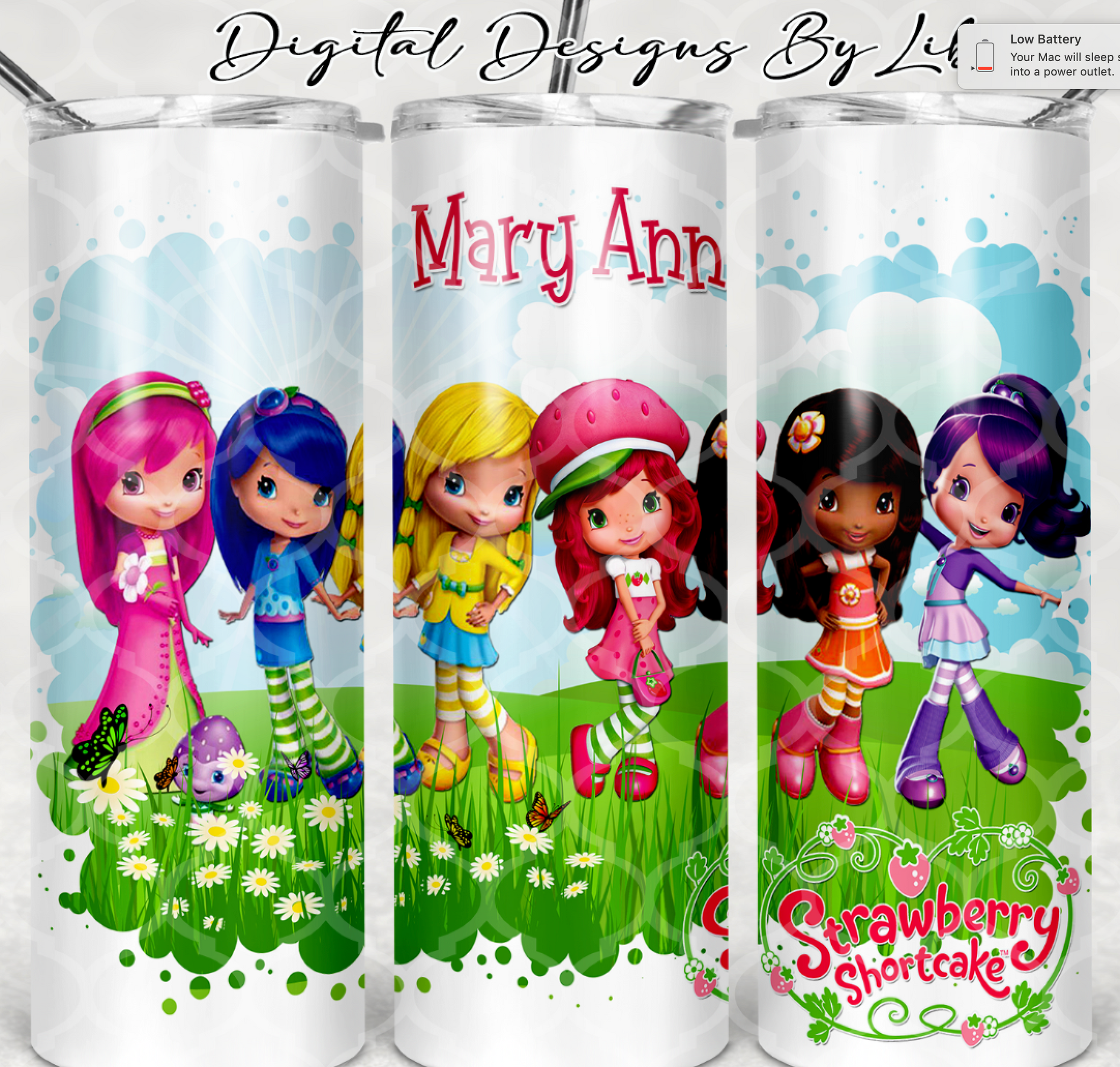 STRAWBERRY GIRL & FRIENDS KID'S 15oz & 20oz Tumblers