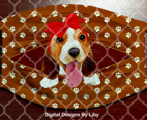 PEEK-A-BOO PETS GIRL Beagle (Center & Full Designs)