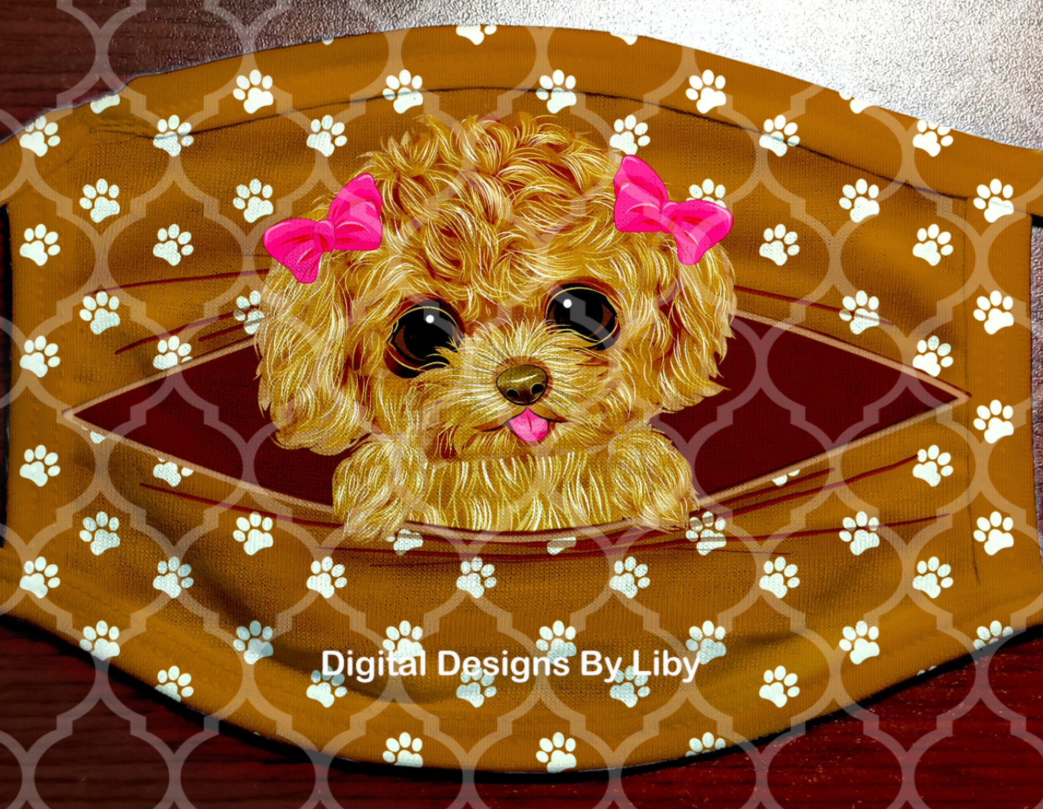 PEEK-A-BOO PETS GIRL Poodle (Center & Full Designs)