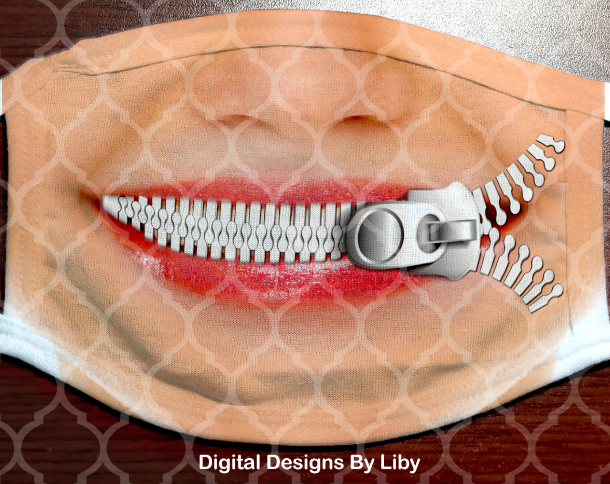 ZIPPER MOUTH (3 Designs & 3 Mockups)