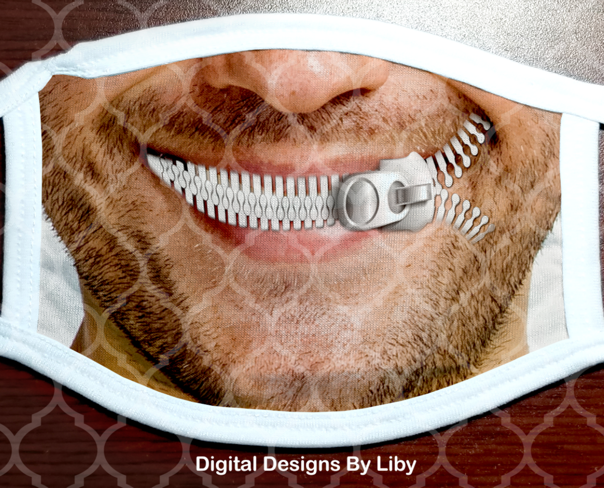 モックページ ZIPPER MOUTH MAN (3 Designs & 3 Mockups) – Digital Designs by Liby