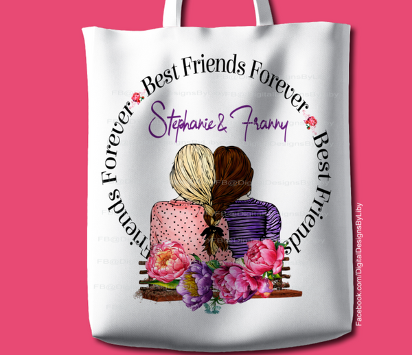 Best Friend Forever BFF (PILLOW & More Template)