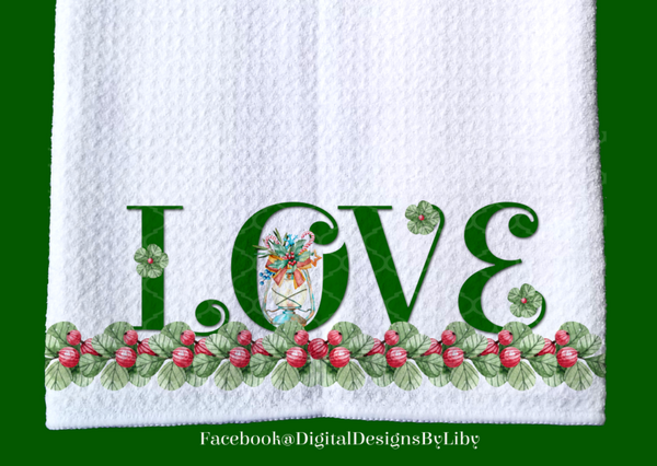 PEACE LOVE & HAPPINESS SHINE Towel & Mug Sets (8 Designs+2 Mockups)