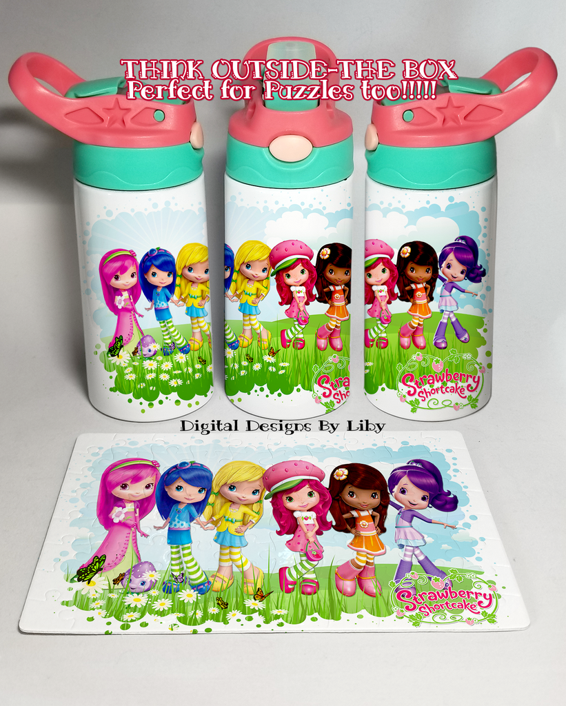 STRAWBERRY GIRL & FRIENDS KID'S FLIP TOP & SIPPY CUPS