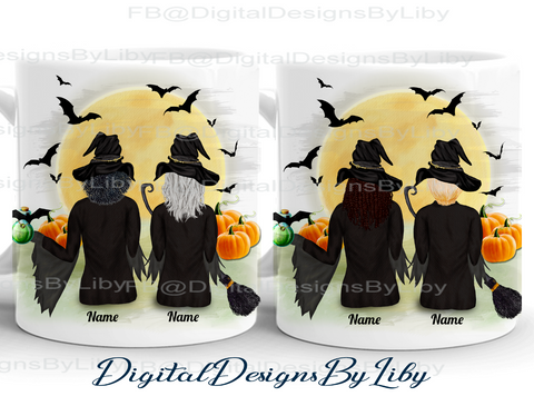 BFF WITCHES MUG (Comes with 14 hairstyles)