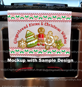 KITCHEN TOWEL MOCKUPS (3 PNG Files Included)