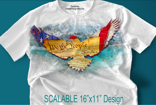 We The People T-Shirt/Apparel or Pillow Design Template