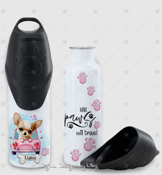 Have Paws Will Travel CHIHUAHUA Bundle (Tumbler, Tote & Doggy Shirt Designs)