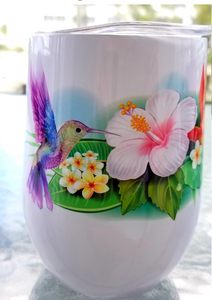 HUMMINGBIRD'S SONG (Wine Tumbler + Coffee Mug Designs)